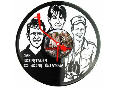 Jak Rozpętałem 2 Wojnę Światową Winyl Zegar Ścienny Płyta Winylowa Unikalna Dekoracja Prezent Upominek Gift EVEVO F0039