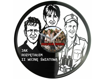 Jak Rozpętałem 2 Wojnę Światową Winyl Zegar Ścienny Płyta Winylowa Unikalna Dekoracja Prezent Upominek Gift EVEVO F0039