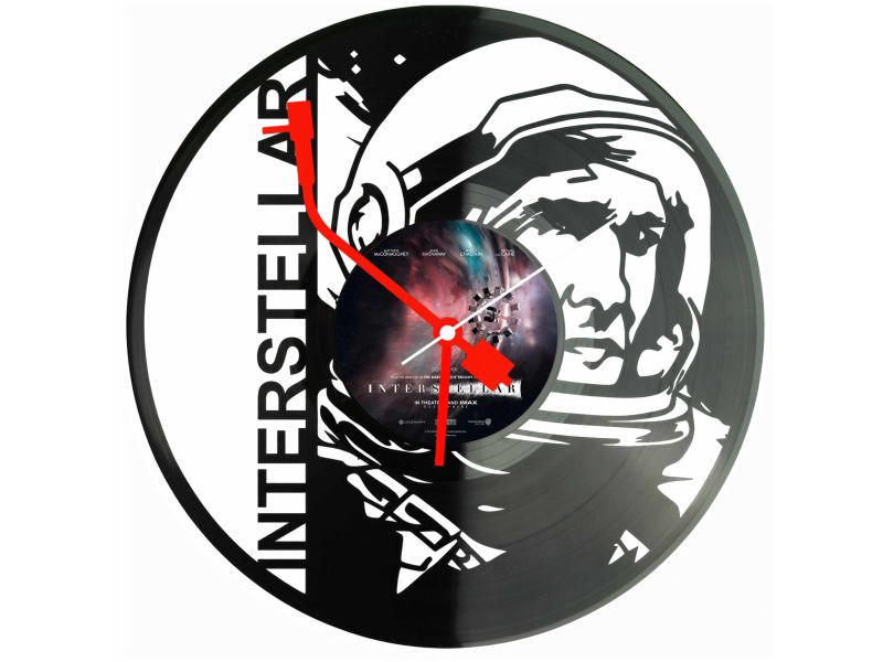 Interstellar Winyl Zegar Ścienny Płyta Winylowa Unikalna Dekoracja Dla Fanów Muzyki Prezent Upominek Gift EVEVO F0040