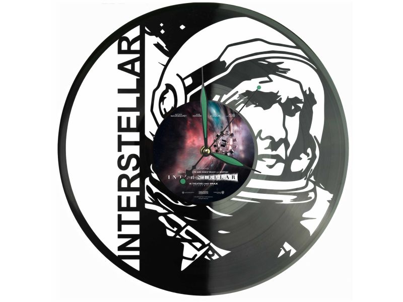 Interstellar Winyl Zegar Ścienny Płyta Winylowa Unikalna Dekoracja Dla Fanów Muzyki Prezent Upominek Gift EVEVO F0040