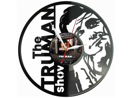Truman Show Winyl Zegar Ścienny Płyta Winylowa Unikalna Dekoracja Dla Fanów Filmu Prezent Upominek Gift EVEVO F0041