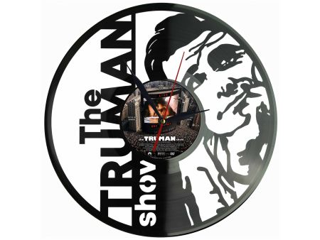 Truman Show Winyl Zegar Ścienny Płyta Winylowa Unikalna Dekoracja Dla Fanów Filmu Prezent Upominek Gift EVEVO F0041