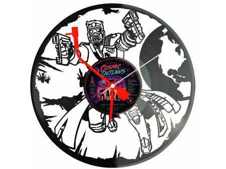 Guardians of the Galaxy Strażnicy Galaktyki Winyl Zegar Ścienny Płyta Winylowa Unikalna Dekoracja Prezent Upominek EVEVO F0048