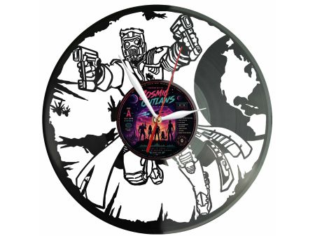 Guardians of the Galaxy Strażnicy Galaktyki Winyl Zegar Ścienny Płyta Winylowa Unikalna Dekoracja Prezent Upominek EVEVO F0048
