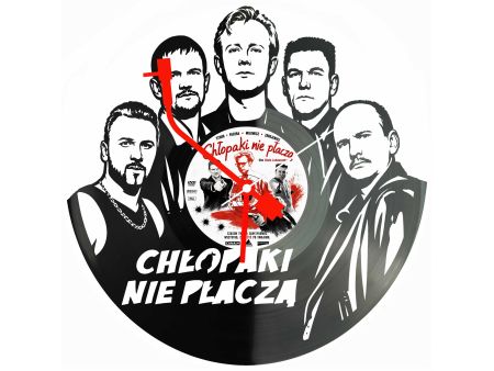 Chłopaki Nie Płaczą Winyl Zegar Ścienny Płyta Winylowa Unikalna Dekoracja Dla Fanów Prezent Upominek Gift EVEVO F0049