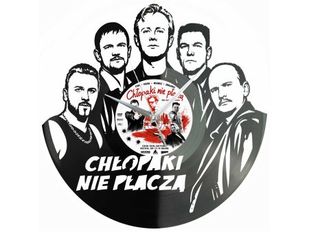 Chłopaki Nie Płaczą Winyl Zegar Ścienny Płyta Winylowa Unikalna Dekoracja Dla Fanów Prezent Upominek Gift EVEVO F0049