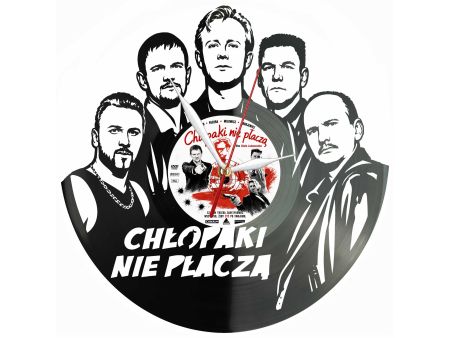 Chłopaki Nie Płaczą Winyl Zegar Ścienny Płyta Winylowa Unikalna Dekoracja Dla Fanów Prezent Upominek Gift EVEVO F0049