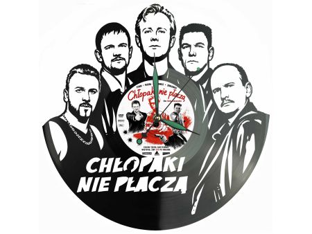 Chłopaki Nie Płaczą Winyl Zegar Ścienny Płyta Winylowa Unikalna Dekoracja Dla Fanów Prezent Upominek Gift EVEVO F0049