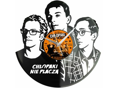 Chłopaki Nie Płaczą Winyl Zegar Ścienny Płyta Winylowa Unikalna Dekoracja Dla Fanów Prezent Upominek Gift EVEVO F0051