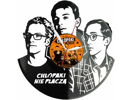 Chłopaki Nie Płaczą Winyl Zegar Ścienny Płyta Winylowa Unikalna Dekoracja Dla Fanów Prezent Upominek Gift EVEVO F0051