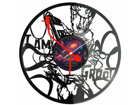 Guardians of the Galaxy Strażnicy Galaktyki Winyl Zegar Ścienny Płyta Winylowa Unikalna Dekoracja Prezent Upominek EVEVO F0052