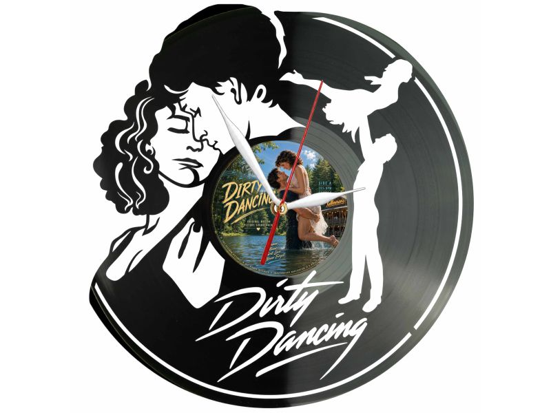 Dirty Dancing Winyl Zegar Ścienny Płyta Winylowa Unikalna Dekoracja Dla Fanów Muzyki Prezent Upominek Gift EVEVO F0053