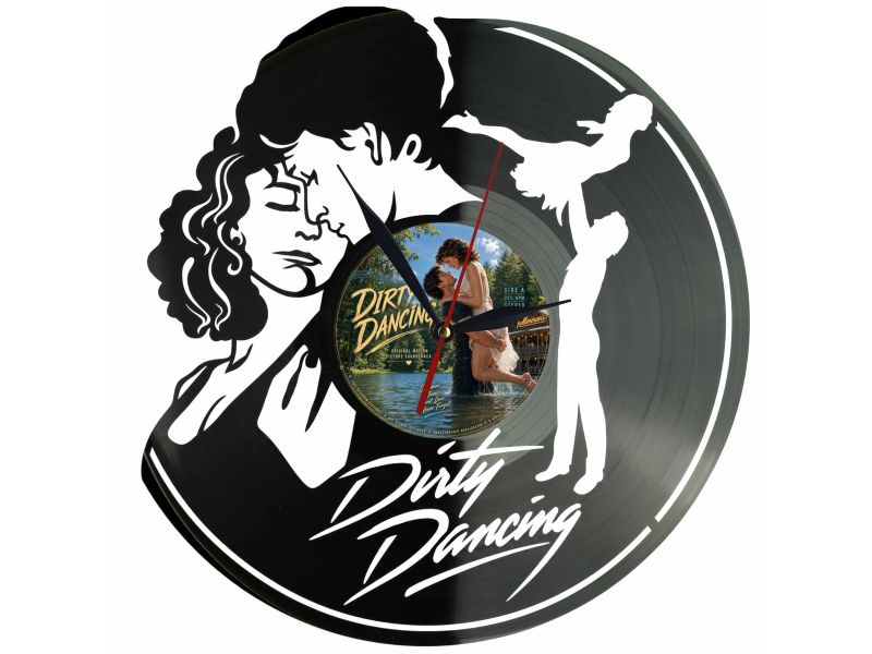 Dirty Dancing Winyl Zegar Ścienny Płyta Winylowa Unikalna Dekoracja Dla Fanów Muzyki Prezent Upominek Gift EVEVO F0053