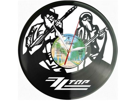 ZZ Top Winyl Zegar Ścienny Płyta Winylowa Unikalna Dekoracja Dla Fanów Muzyki Prezent Upominek Gift EVEVO Z0145