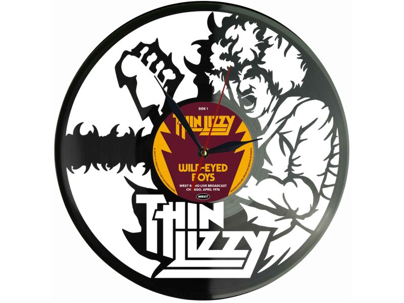 Thin Lizzy Winyl Zegar Ścienny Płyta Winylowa Unikalna Dekoracja Dla Fanów Muzyki Prezent Upominek Gift EVEVO Z0146
