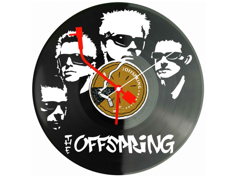 The Offspring Winyl Zegar Ścienny Płyta Winylowa Unikalna Dekoracja Dla Fanów Muzyki Prezent Upominek Gift EVEVO Z0148