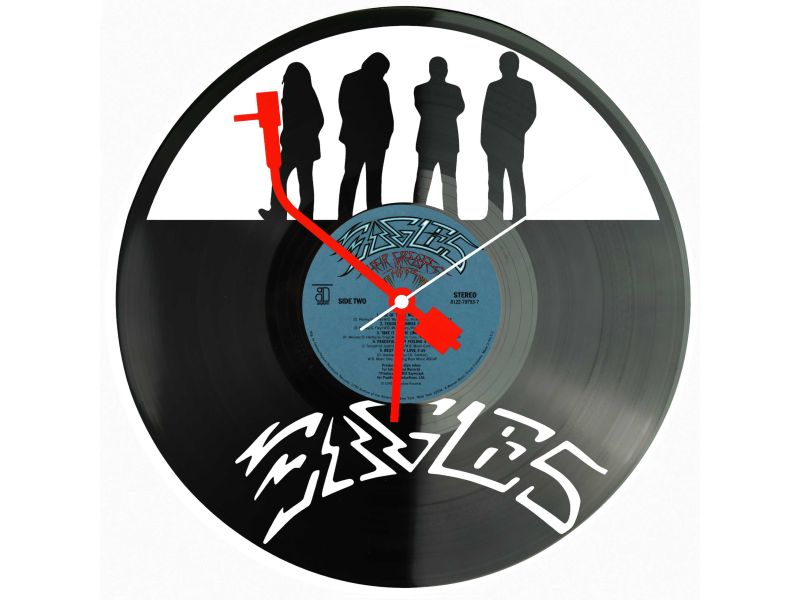 The Eagles Winyl Zegar Ścienny Płyta Winylowa Unikalna Dekoracja Dla Fanów Muzyki Prezent Upominek Gift EVEVO Z0152