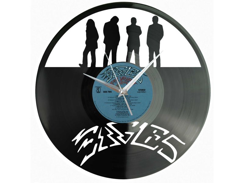 The Eagles Winyl Zegar Ścienny Płyta Winylowa Unikalna Dekoracja Dla Fanów Muzyki Prezent Upominek Gift EVEVO Z0152