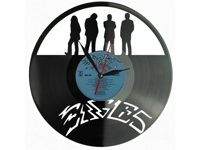 The Eagles Winyl Zegar Ścienny Płyta Winylowa Unikalna Dekoracja Dla Fanów Muzyki Prezent Upominek Gift EVEVO Z0152