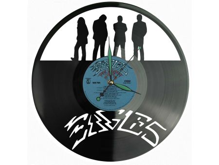 The Eagles Winyl Zegar Ścienny Płyta Winylowa Unikalna Dekoracja Dla Fanów Muzyki Prezent Upominek Gift EVEVO Z0152