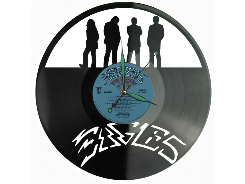 The Eagles Winyl Zegar Ścienny Płyta Winylowa Unikalna Dekoracja Dla Fanów Muzyki Prezent Upominek Gift EVEVO Z0152