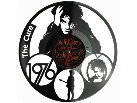 The Cure Winyl Zegar Ścienny Płyta Winylowa Unikalna Dekoracja Dla Fanów Muzyki Prezent Upominek Gift EVEVO Z0153