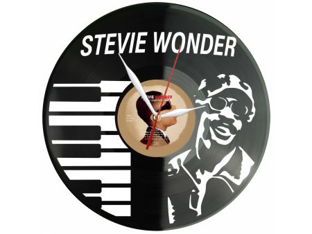 Stevie Wonder Winyl Zegar Ścienny Płyta Winylowa Unikalna Dekoracja Dla Fanów Muzyki Prezent Upominek Gift EVEVO Z0154