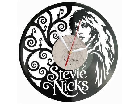 Stevie Nicks Winyl Zegar Ścienny Płyta Winylowa Unikalna Dekoracja Dla Fanów Muzyki Prezent Upominek Gift EVEVO Z0155