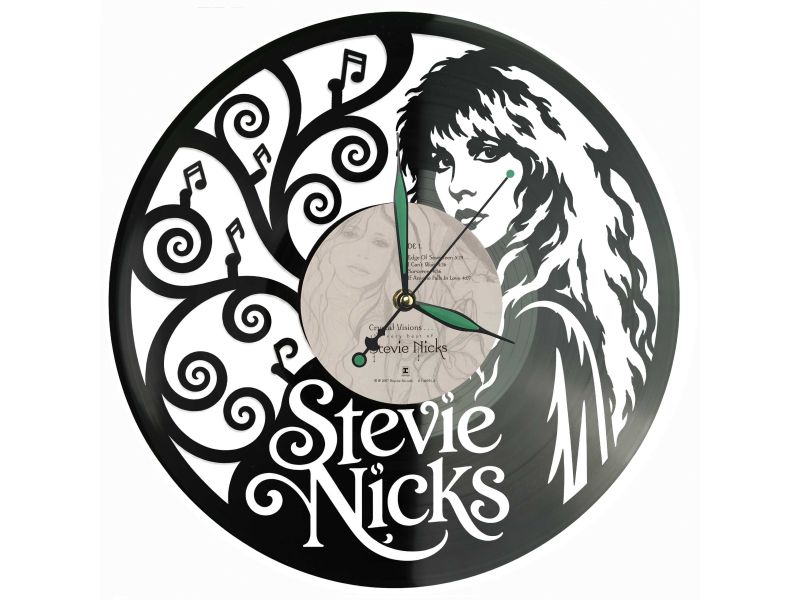 Stevie Nicks Winyl Zegar Ścienny Płyta Winylowa Unikalna Dekoracja Dla Fanów Muzyki Prezent Upominek Gift EVEVO Z0155