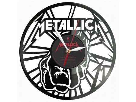 Metallica Winyl Zegar Ścienny Płyta Winylowa Unikalna Dekoracja Dla Fanów Muzyki Prezent Upominek Gift EVEVO Z0159