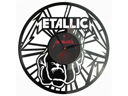 Metallica Winyl Zegar Ścienny Płyta Winylowa Unikalna Dekoracja Dla Fanów Muzyki Prezent Upominek Gift EVEVO Z0159