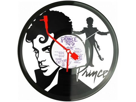 Prince Winyl Zegar Ścienny Płyta Winylowa Unikalna Dekoracja Dla Fanów Muzyki Prezent Upominek Gift EVEVO Z0161