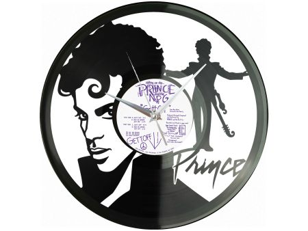 Prince Winyl Zegar Ścienny Płyta Winylowa Unikalna Dekoracja Dla Fanów Muzyki Prezent Upominek Gift EVEVO Z0161