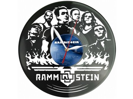 Rammstein Winyl Zegar Ścienny Płyta Winylowa Unikalna Dekoracja Dla Fanów Muzyki Prezent Upominek Gift EVEVO Z0162