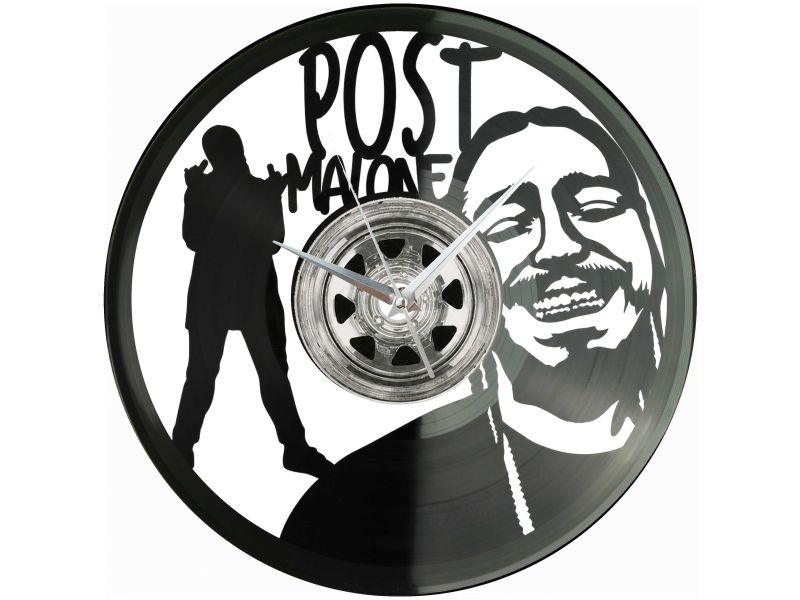 Post Malone Winyl Zegar Ścienny Płyta Winylowa Unikalna Dekoracja Dla Fanów Muzyki Prezent Upominek Gift EVEVO Z0163