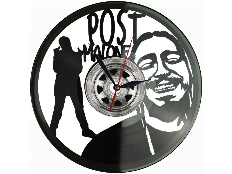 Post Malone Winyl Zegar Ścienny Płyta Winylowa Unikalna Dekoracja Dla Fanów Muzyki Prezent Upominek Gift EVEVO Z0163