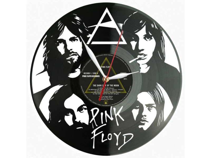 Pink Floyd Winyl Zegar Ścienny Płyta Winylowa Unikalna Dekoracja Dla Fanów Muzyki Prezent Upominek Gift EVEVO Z0164