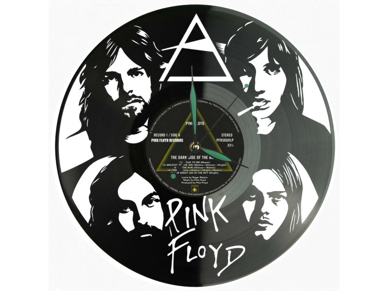 Pink Floyd Winyl Zegar Ścienny Płyta Winylowa Unikalna Dekoracja Dla Fanów Muzyki Prezent Upominek Gift EVEVO Z0164