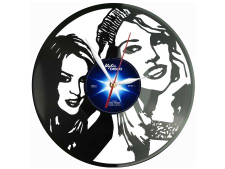 Kylie Minogue Winyl Zegar Ścienny Płyta Winylowa Unikalna Dekoracja Dla Fanów Muzyki Prezent Upominek Gift EVEVO Z0166