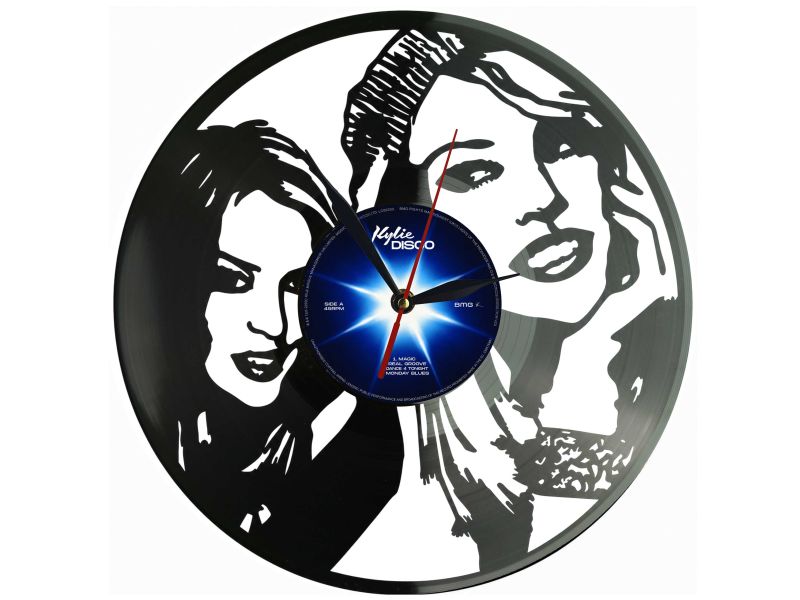Kylie Minogue Winyl Zegar Ścienny Płyta Winylowa Unikalna Dekoracja Dla Fanów Muzyki Prezent Upominek Gift EVEVO Z0166