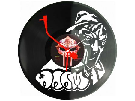 Mf Doom Winyl Zegar Ścienny Płyta Winylowa Unikalna Dekoracja Dla Fanów Muzyki Prezent Upominek Gift EVEVO Z0167