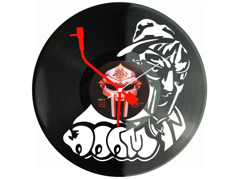Mf Doom Winyl Zegar Ścienny Płyta Winylowa Unikalna Dekoracja Dla Fanów Muzyki Prezent Upominek Gift EVEVO Z0167