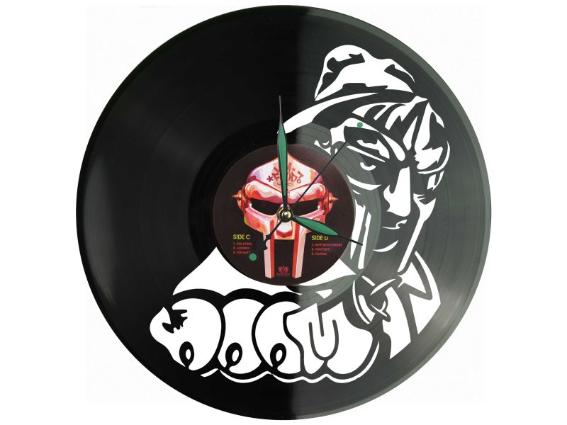 Mf Doom Winyl Zegar Ścienny Płyta Winylowa Unikalna Dekoracja Dla Fanów Muzyki Prezent Upominek Gift EVEVO Z0167