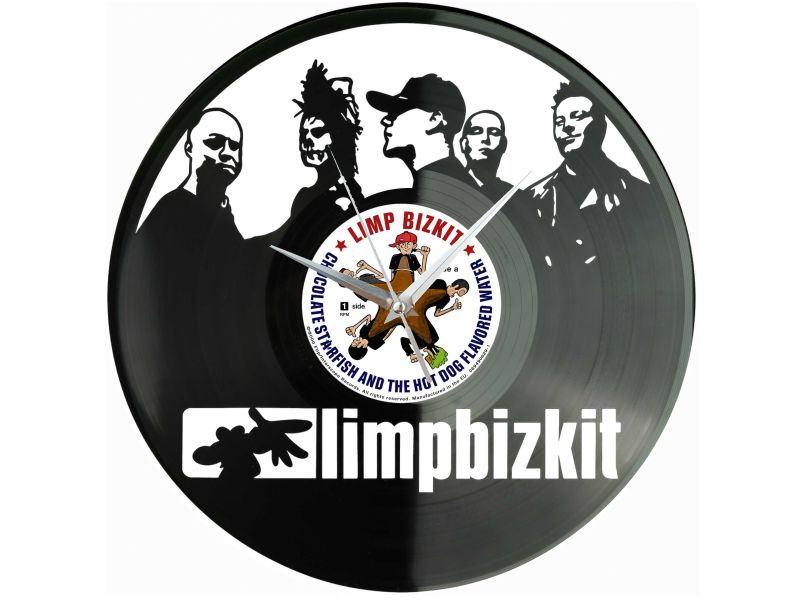 Limp Bizkit Winyl Zegar Ścienny Płyta Winylowa Unikalna Dekoracja Dla Fanów Muzyki Prezent Upominek Gift EVEVO Z0168