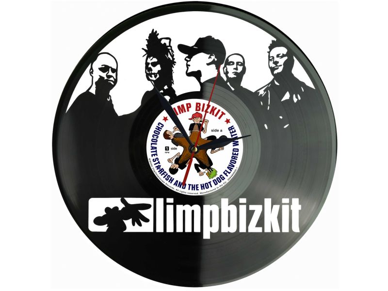 Limp Bizkit Winyl Zegar Ścienny Płyta Winylowa Unikalna Dekoracja Dla Fanów Muzyki Prezent Upominek Gift EVEVO Z0168