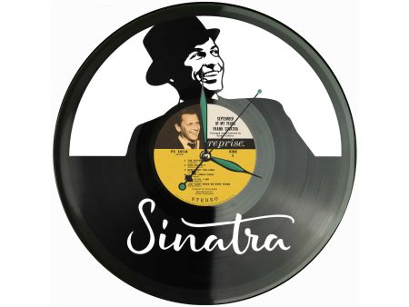 Sinatra Winyl Zegar Ścienny Płyta Winylowa Unikalna Dekoracja Dla Fanów Muzyki Prezent Upominek Gift EVEVO Z0170