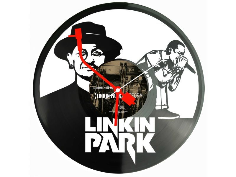 Linkin Park Winyl Zegar Ścienny Płyta Winylowa Unikalna Dekoracja Dla Fanów Muzyki Prezent Upominek Gift EVEVO Z0171