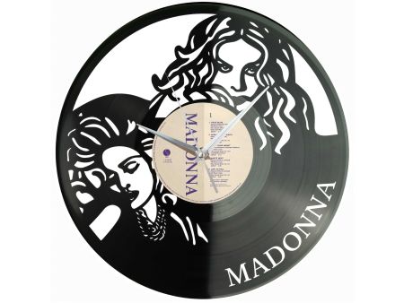 Madonna Winyl Zegar Ścienny Płyta Winylowa Unikalna Dekoracja Dla Fanów Muzyki Prezent Upominek Gift EVEVO Z0172