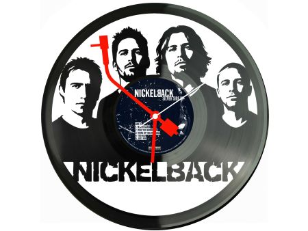 Nickelback Winyl Zegar Ścienny Płyta Winylowa Unikalna Dekoracja Dla Fanów Muzyki Prezent Upominek Gift EVEVO Z0174