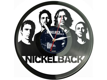 Nickelback Winyl Zegar Ścienny Płyta Winylowa Unikalna Dekoracja Dla Fanów Muzyki Prezent Upominek Gift EVEVO Z0174